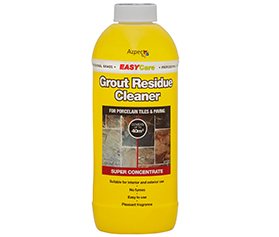 grout residue cleaner bottle