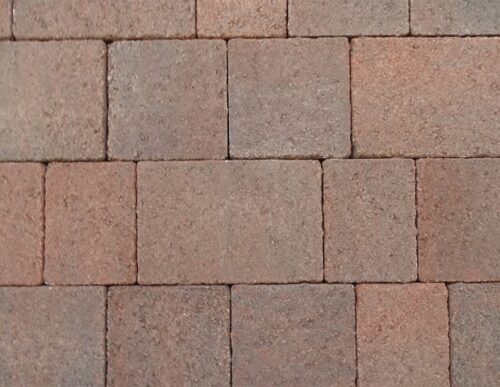 Castacrete aged effect brindle block paving