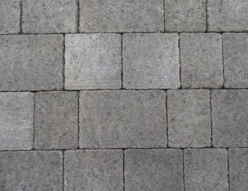 castacrete aged effect charcoal block paving
