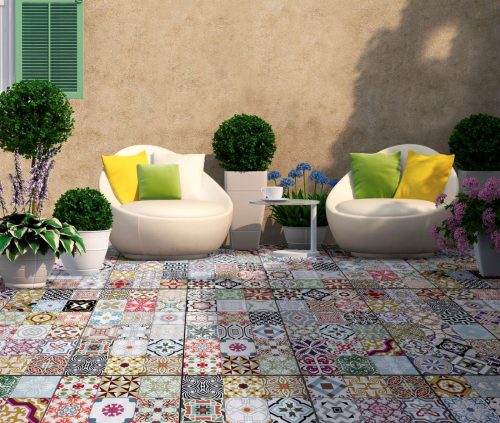 North Patchwork Porcelain Patio